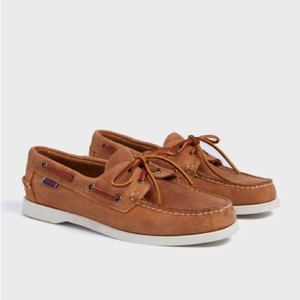 NWOB Sebago Portland Crazy Docksides Brown Tan 6